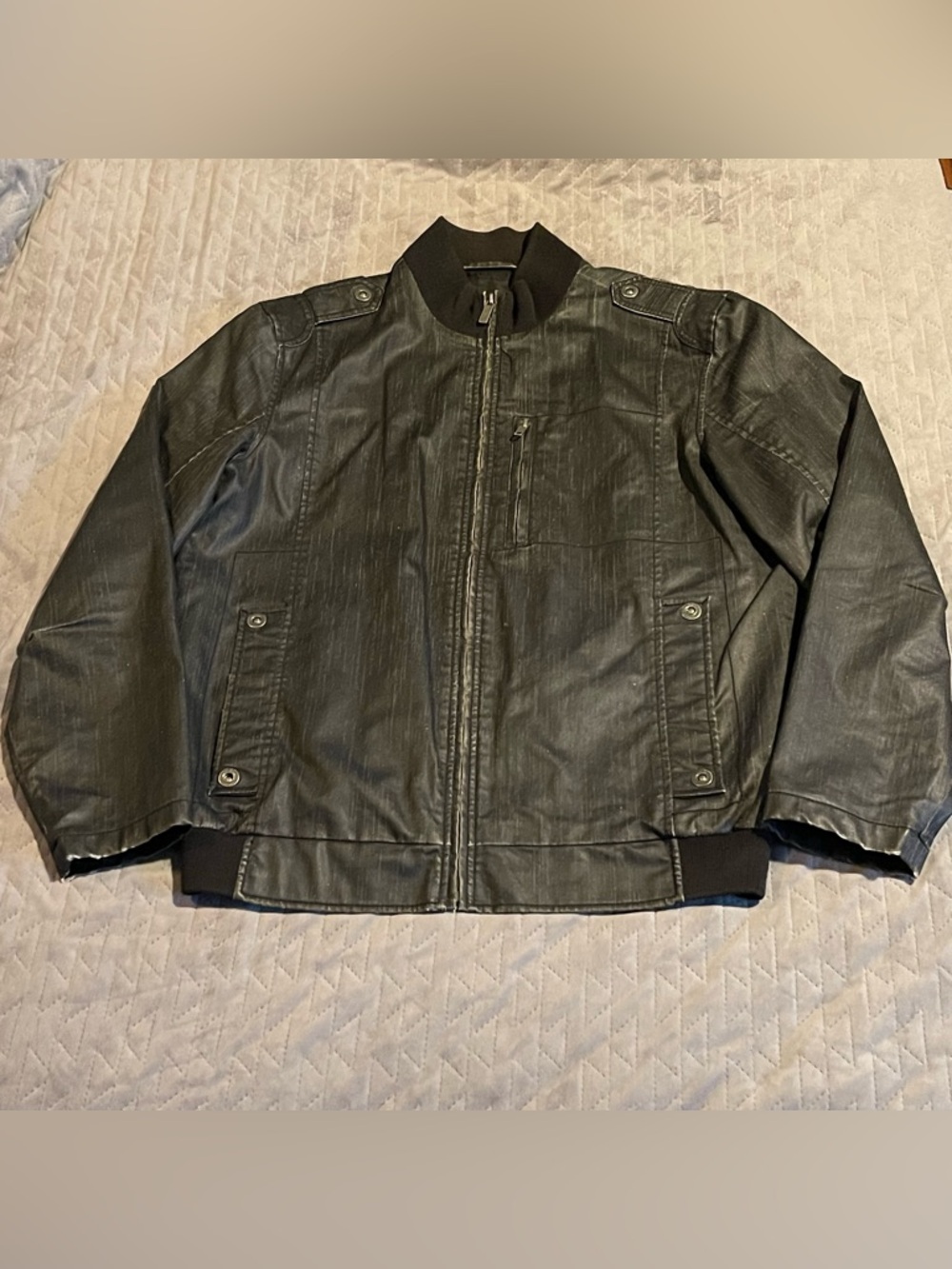 Buffalo David Bitton lightweight waxed jacket mens medium NWOT